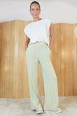 Shoreditch Stripe Lounge Flare Trouser Lemonade & Iceberg /15=